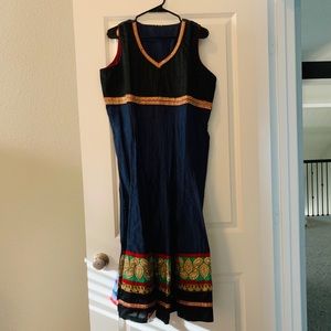 Navy blue Indian dress